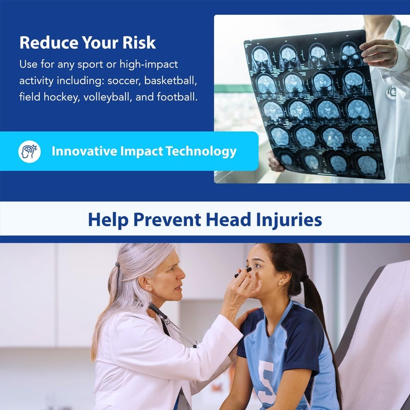 SleepRight ImpactRx Head Guard – Protective Sports Headband for Soccer, Basketball, and More – 360-Degree Impact Protection, Moisture-Wicking Fabric – Available in Small, Medium, Large - Image 4